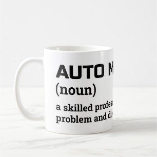 Auto Mechanic Coffee Mok - Grappige taakdefinitie
