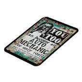 Auto Mechanic Magnet - Funny Retro Magneet (Linkerzijde)