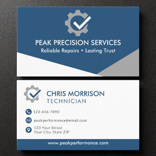 Auto Mechanic Service Repair Logo Professional Visitekaartje