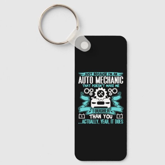 Auto Mechanische T-Shirt Sleutelhanger (Voorkant)