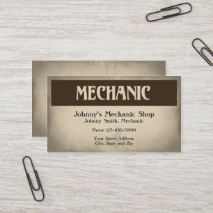 Auto Mechanische Visitekaartje