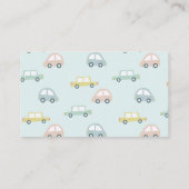 Auto met ballonnen Blue Boy Book Request Informatiekaartje (Achterkant)