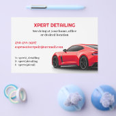 Auto met gegevens flyer (Enkel)