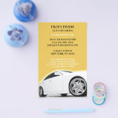 Auto met gegevens flyer (Enkel)