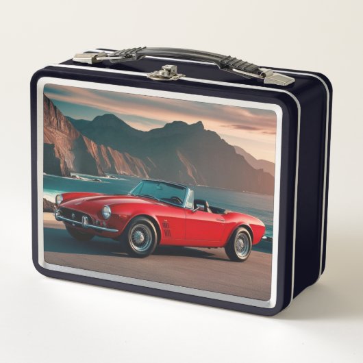 Auto Metal Lunch Box voor School Kinder (Voorkant)
