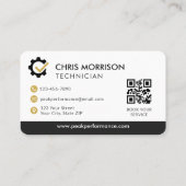Auto monteur QR-code Visitekaartje (Achterkant)
