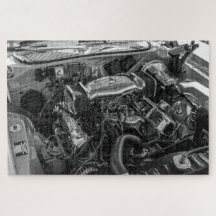 auto - motor 9 puzzel legpuzzel