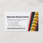 Auto motor service tracks visitekaartje (Voorkant)