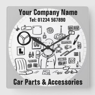 Auto-onderdelen en -Accessoires Vierkante Klok