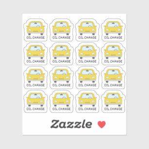 Auto Onderhoud Olie Verandering Herinnering Bujo P Sticker