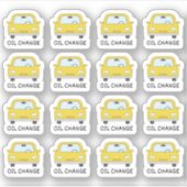 Auto Onderhoud Olie Verandering Herinnering Bujo P Sticker (Voorkant)