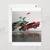 auto-ongeluk briefkaart (Voorkant / Achterkant)