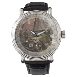 Auto-ongeluk - let op ijzel 1921 horloge