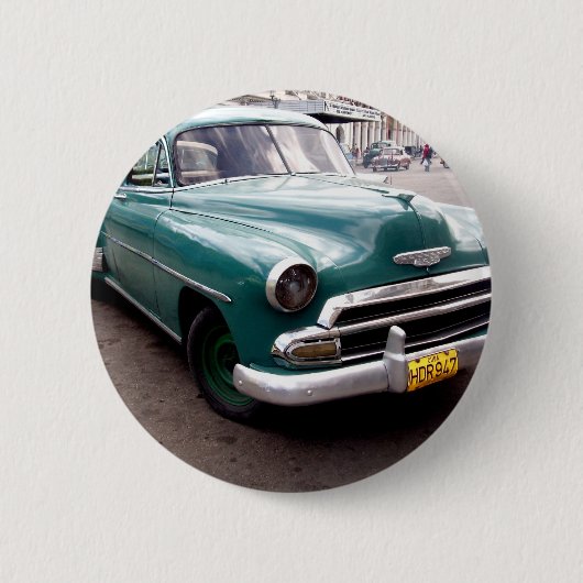  auto op Cuba Ronde Button 5,7 Cm (Voorkant)