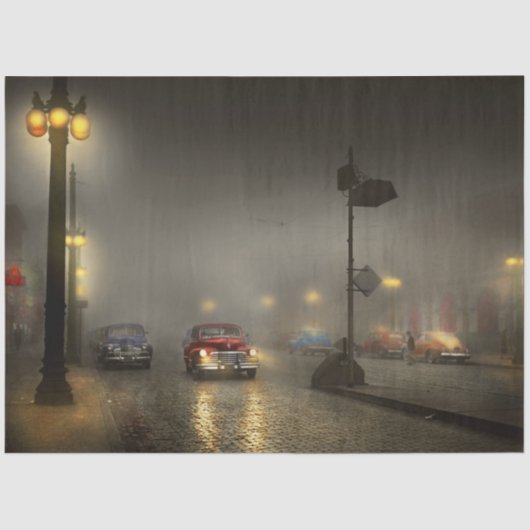 Auto - Op een eenzame weg 1940 Tissuepapier (Voorkant)