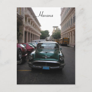 auto oude havana briefkaart