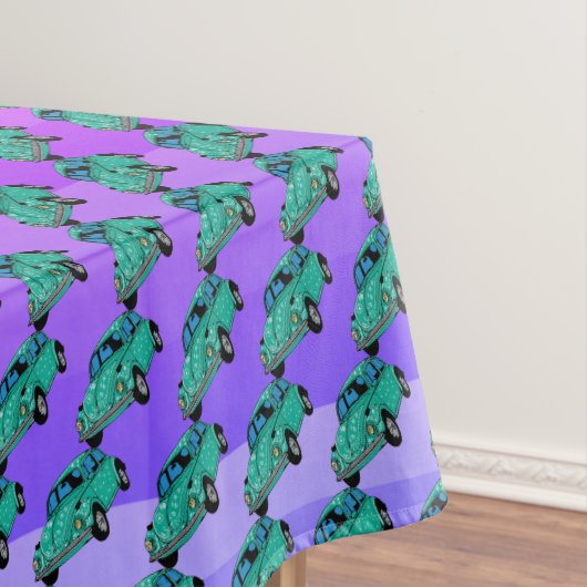 Auto Paarse Roze Tafeldoek Tafelkleed (Voorbeeld)