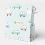 Auto Patroon Blue Boy Baby shower Bedankdoosjes (Achterkant)