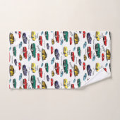 Auto Patroon Meerkleurige Voertuigen Auto Bad Handdoek (Handdoek)
