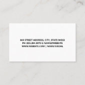 Auto Performance Racing Metallic Logo Visitekaartje (Achterkant)