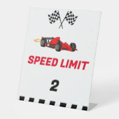Auto Race Grossissant Deux Signes À Vitesse Limite (Recto)