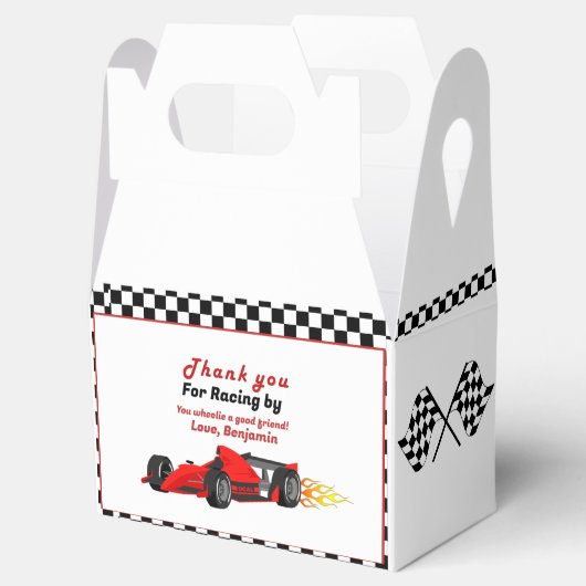 Auto Race Growing Up Two Snel Dank je Verjaardag Bedankdoosjes (Geopend)