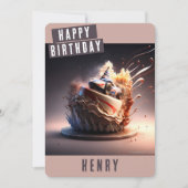 Auto racen Verjaardag Kaart (Voorkant)