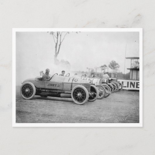 Auto Races bij Benning, Md. Briefkaart (Voorkant)