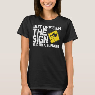 Auto-races voor mannen met drijfveren raci t-shirt