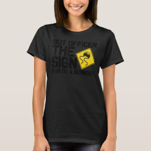 Auto-races voor mannen met drijfveren raci t-shirt