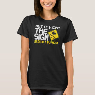 Auto-races voor mannen met drijfveren raci t-shirt