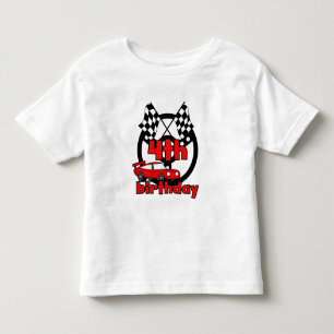 Auto Racing 4e Verjaardag Tshirts en geschenken