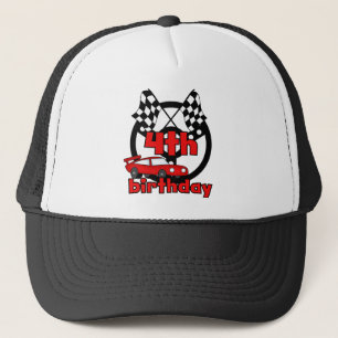 Auto Racing 4e Verjaardag Tshirts en geschenken Trucker Pet