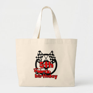 Auto Racing 5e Verjaardag Tshirts en geschenken Grote Tote Bag