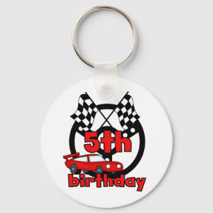 Auto Racing 5e Verjaardag Tshirts en geschenken Sleutelhanger