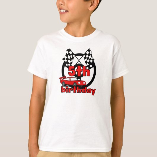 Auto Racing 5th Birthday T-shirt (Voorkant)