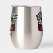 Auto Racing Ontwerp Thermische Wijn Tumbler (Rechts)