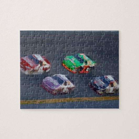 Auto Racing Puzzle Legpuzzel (Horizontaal)