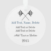 Auto Racing - Race Car Driver Ornament (dos)