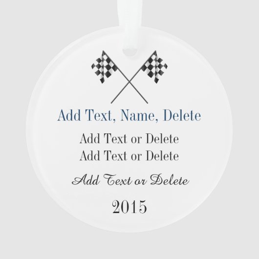 Auto Racing - Race Car Driver Ornament (dos)