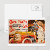 Auto-rally Race ~  Automobielauto Briefkaart (Voorkant / Achterkant)