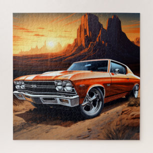 Auto-reeks 6-16-puzzel legpuzzel