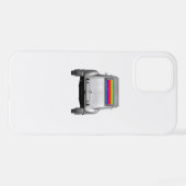 Auto + regenboog iPhone hoesje (Achterkant horizontaal)