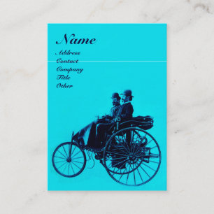 AUTO REPAIR AUTOMOTIVE MONOGRAM Blue Turquoise Visitekaartje