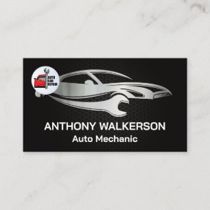 Auto Repair Logo Wrench monteur Visitekaartje