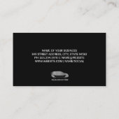 Auto Repair Pistons Gear Logo | technicus Visitekaartje (Achterkant)