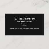 Auto Repair Service Visitekaartjes (Achterkant)