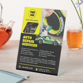 Auto Repair Services voetstuk Reclamebord Met Voetstuk