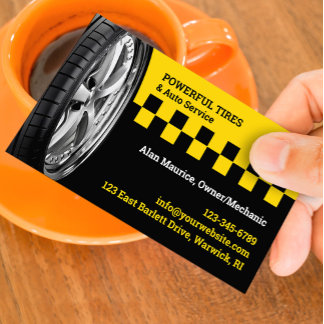 Auto Repair Shop Business Card Template Visitekaartje