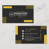 Auto Repair Shop Professional Mechanics Carte BS | (Devant / Derrière)